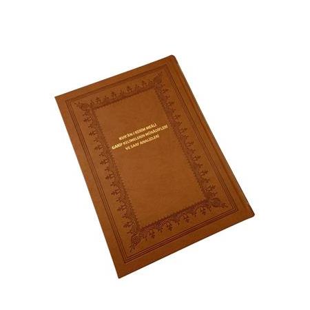 KUR'AN-I KERİM MEALİ GARİP KELİMELERİN MÜRADİFLERİ VE SARF ANALİZLERİ